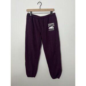 Roots Canada Maroon Sweatpants Size Medium Womens